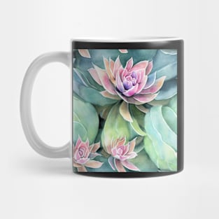 Watercolor succulent pattern Mug